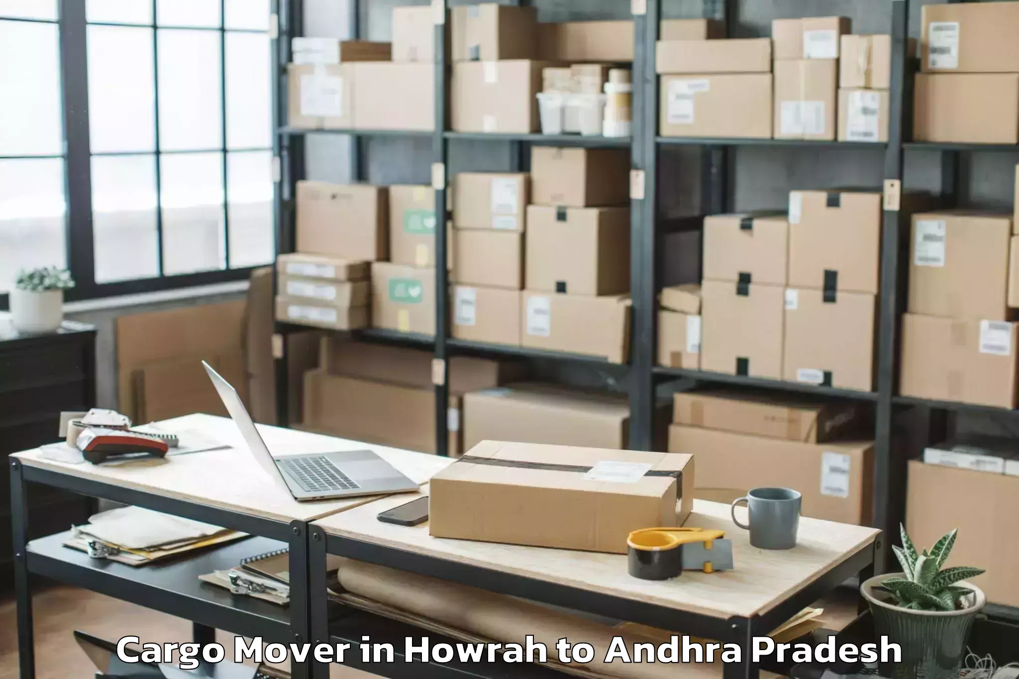 Professional Howrah to Jangareddigudem Cargo Mover